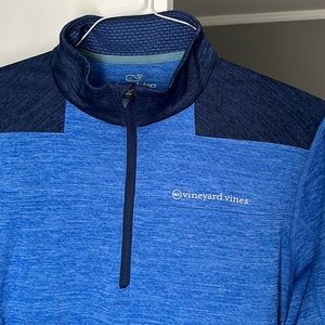 Vineyard Vines performance quarter zip Sz L in Blue